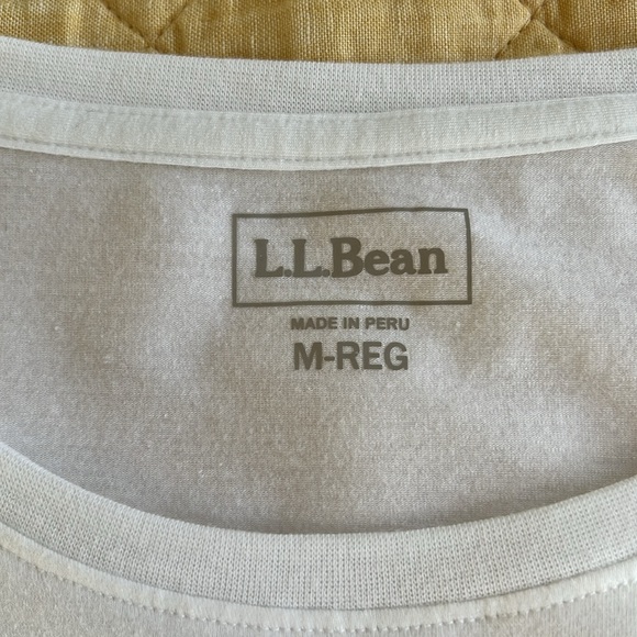 LL Bean Soft Stretch Supima Long Sleeve Scoop Crew Neck Long Sleeve T Shirt Sz M - Picture 5 of 7